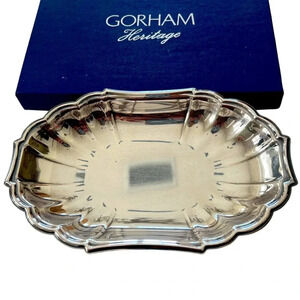 Gorham Heritage Silver‎ Plate Dish In Gift Box